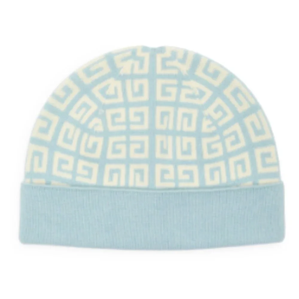 Givenchy Double Face Knit Beanie Ice Blue Givenchy Double Face Knit Beanie Ice Blue main image 3